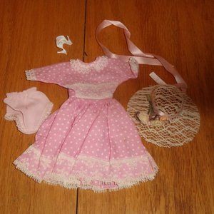 Elite Creations Wendy Barbie clone doll clothes pink polka dot dress hat shoes
